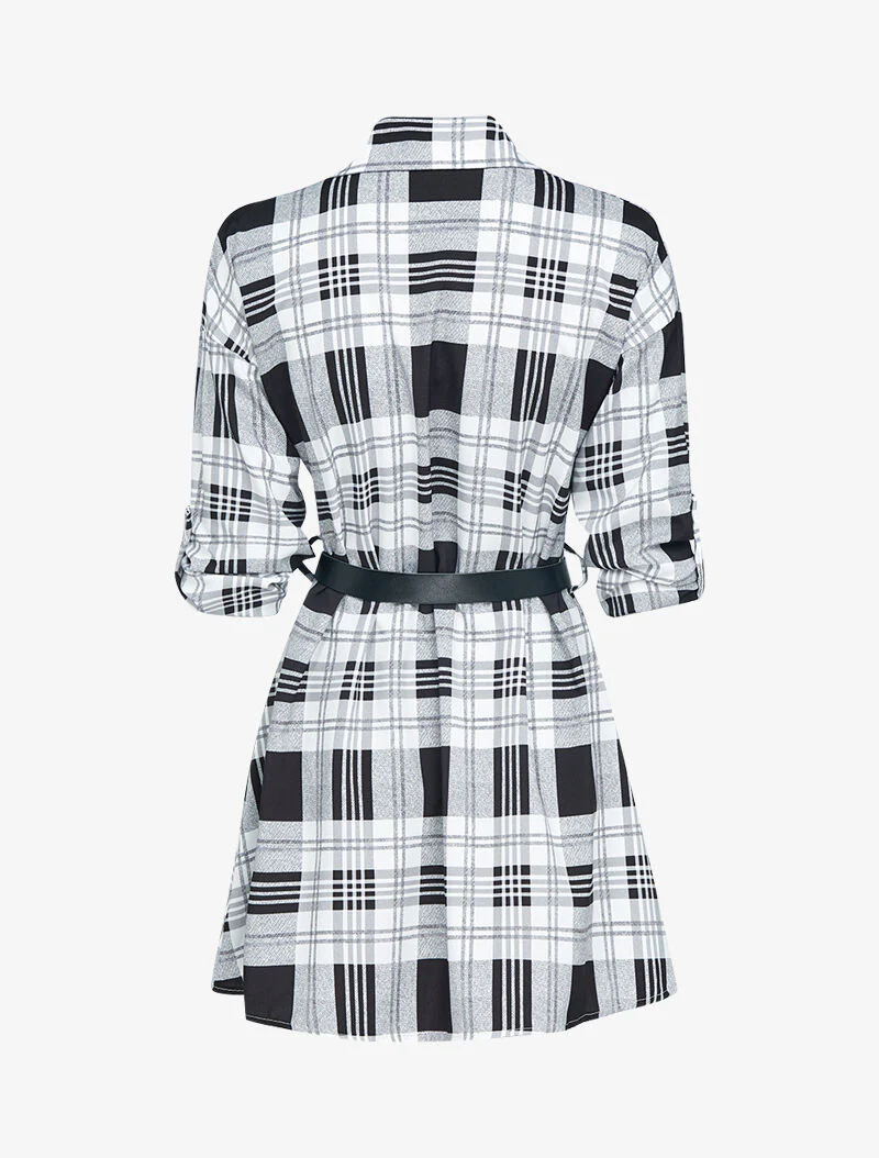 Chemise longue à imprimés - noir - Image 2