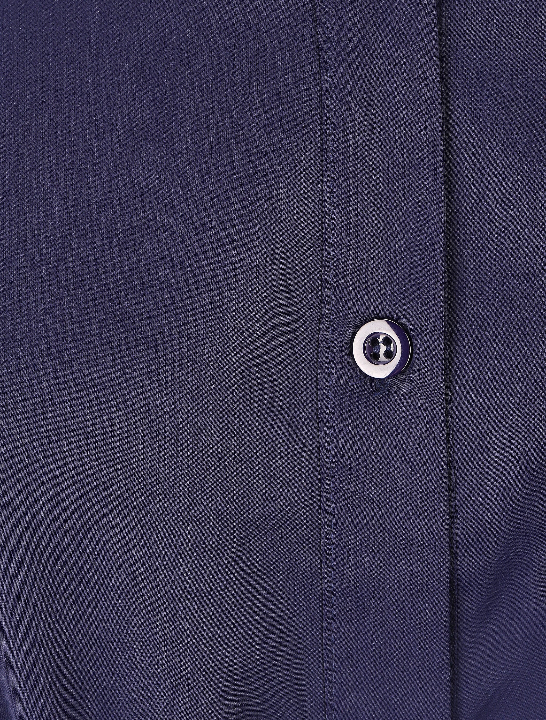 Chemise oversize ceinturée - Marine - Image 3