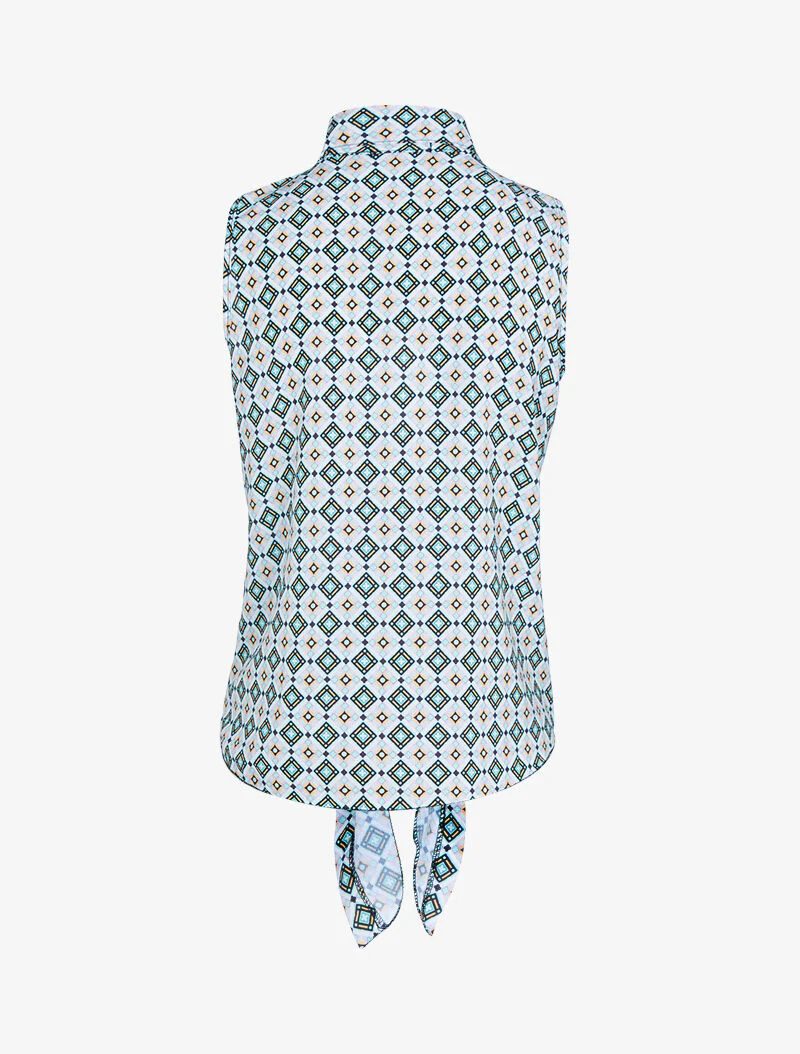 Chemise sans manches à pois - blanc - Image 2