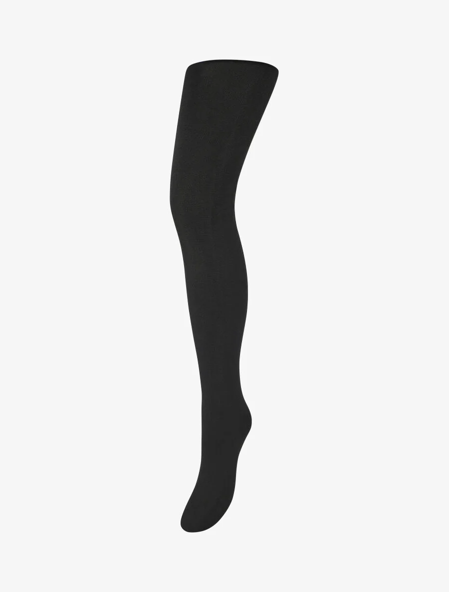 Collants opaques doublé polaire - Noir