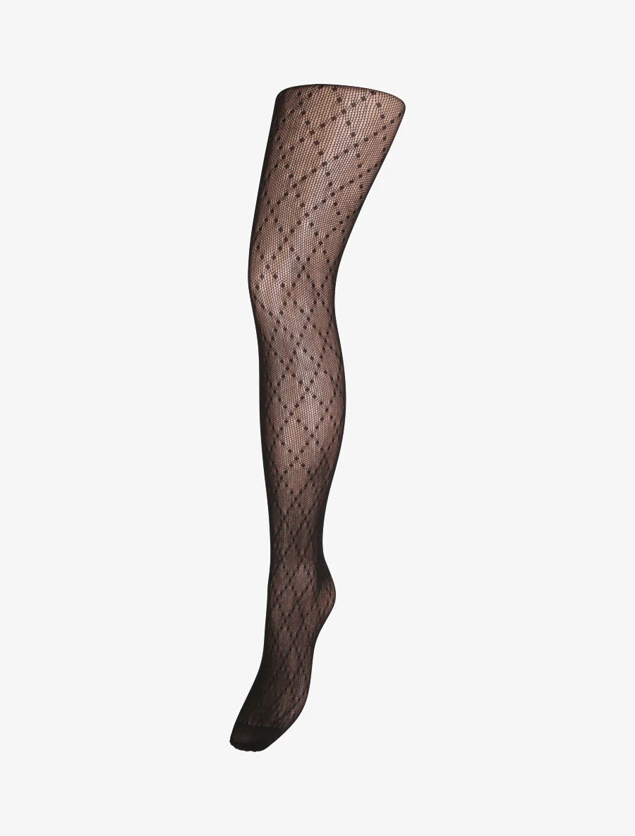 Collants résille fantaisies - Noir