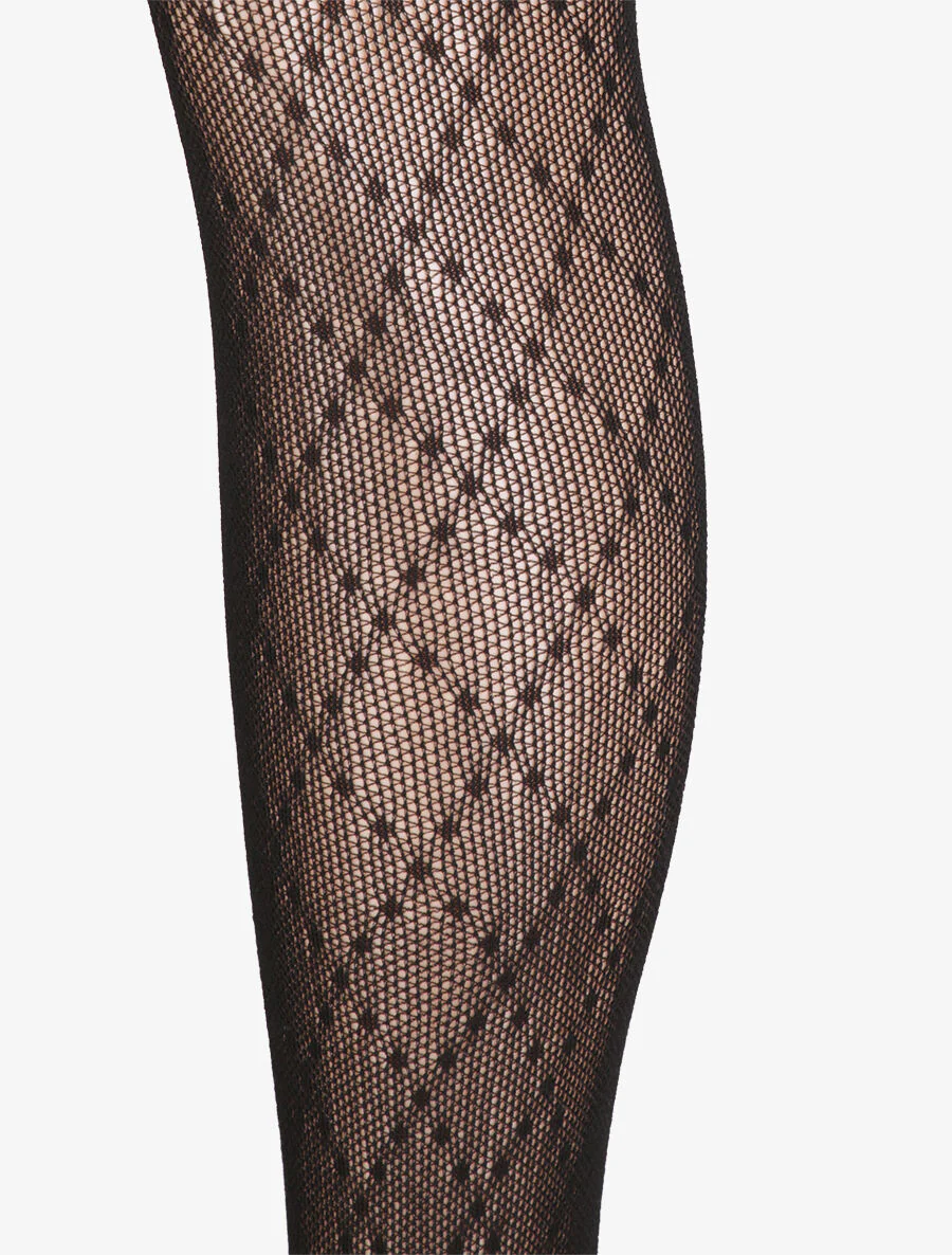 Collants résille fantaisies - Noir - Image 2