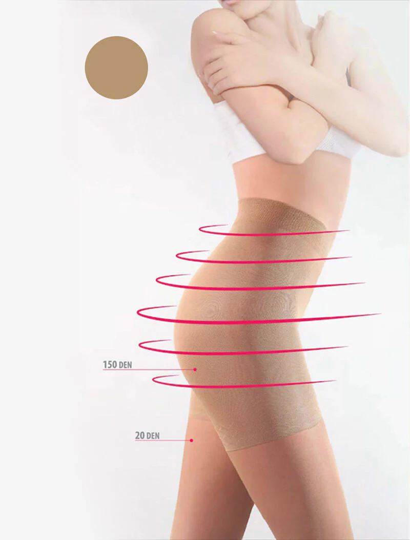 Collants slim 20 - glace - marron