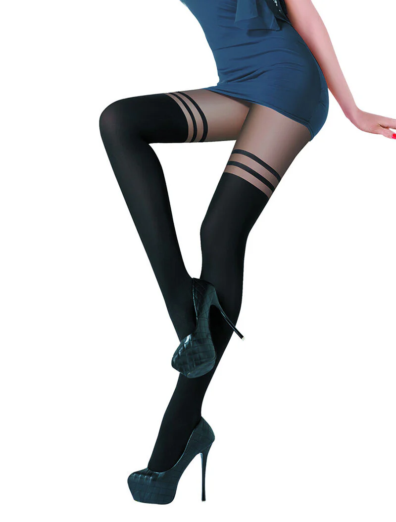 Collants style bas - noir