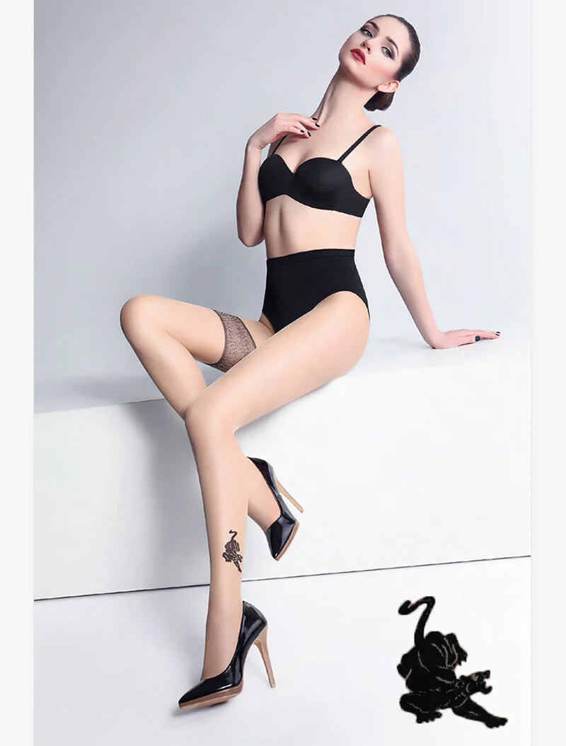 Collants twin tiger 20 - noir