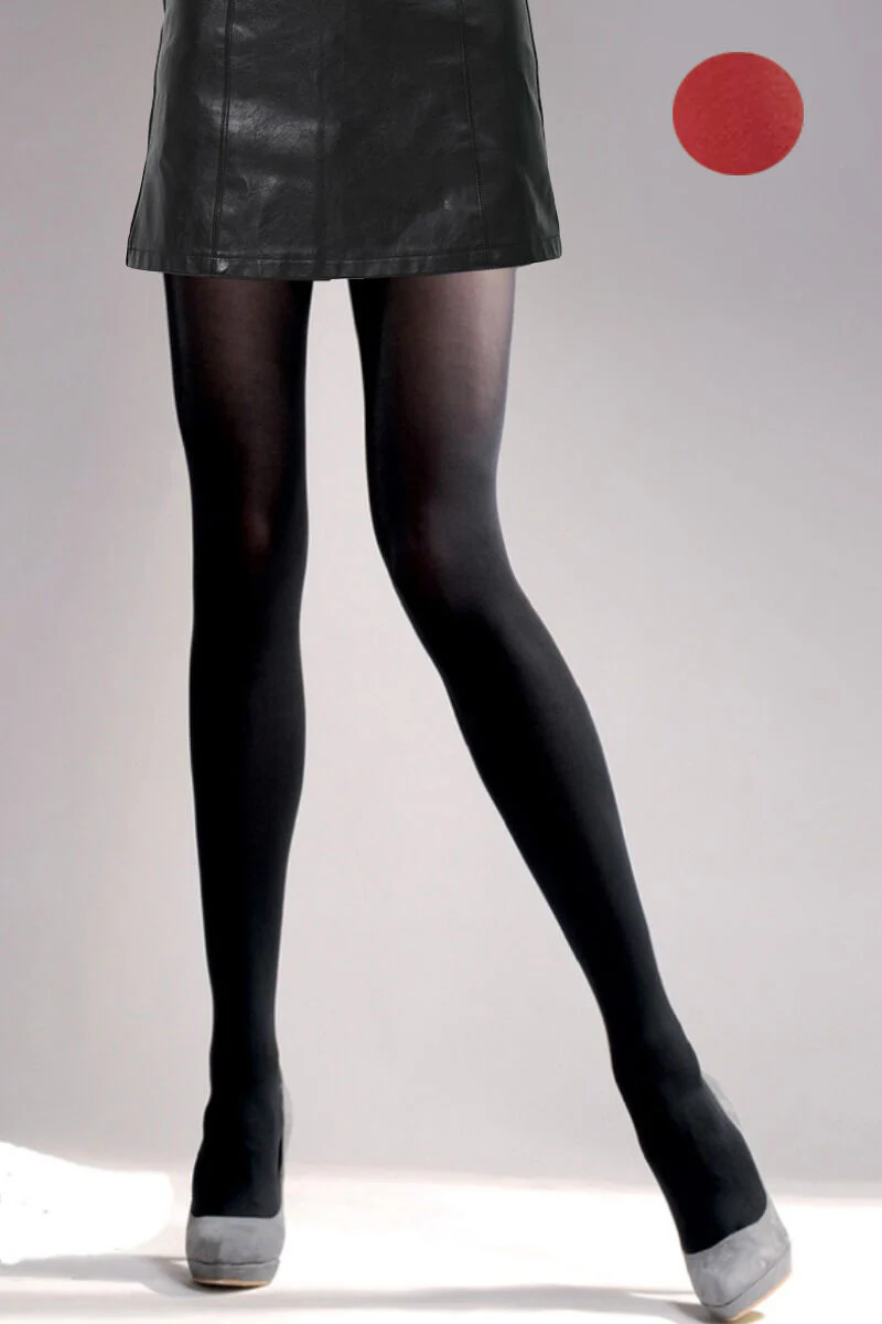 Collants unis 50 deniers - rouge