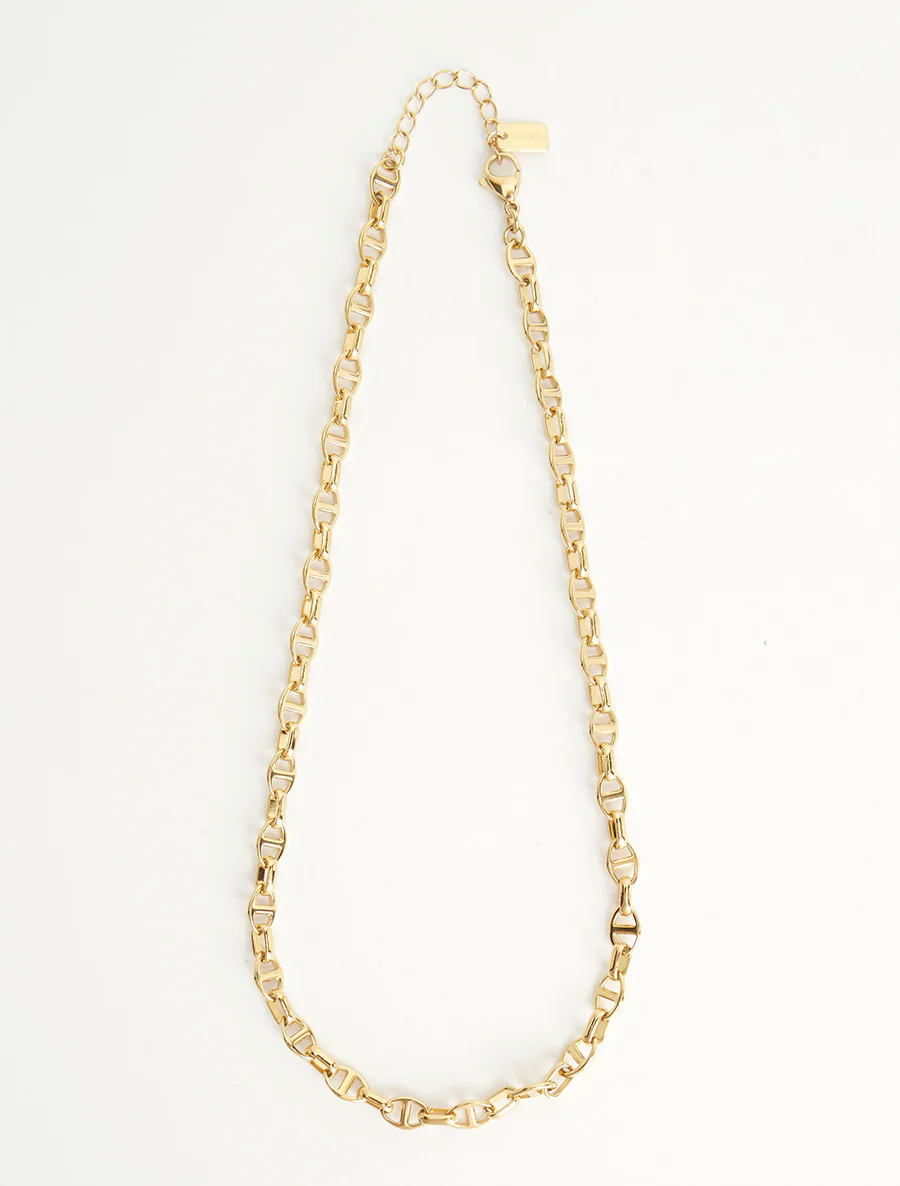 Collier en maille marine - Or - Image 2