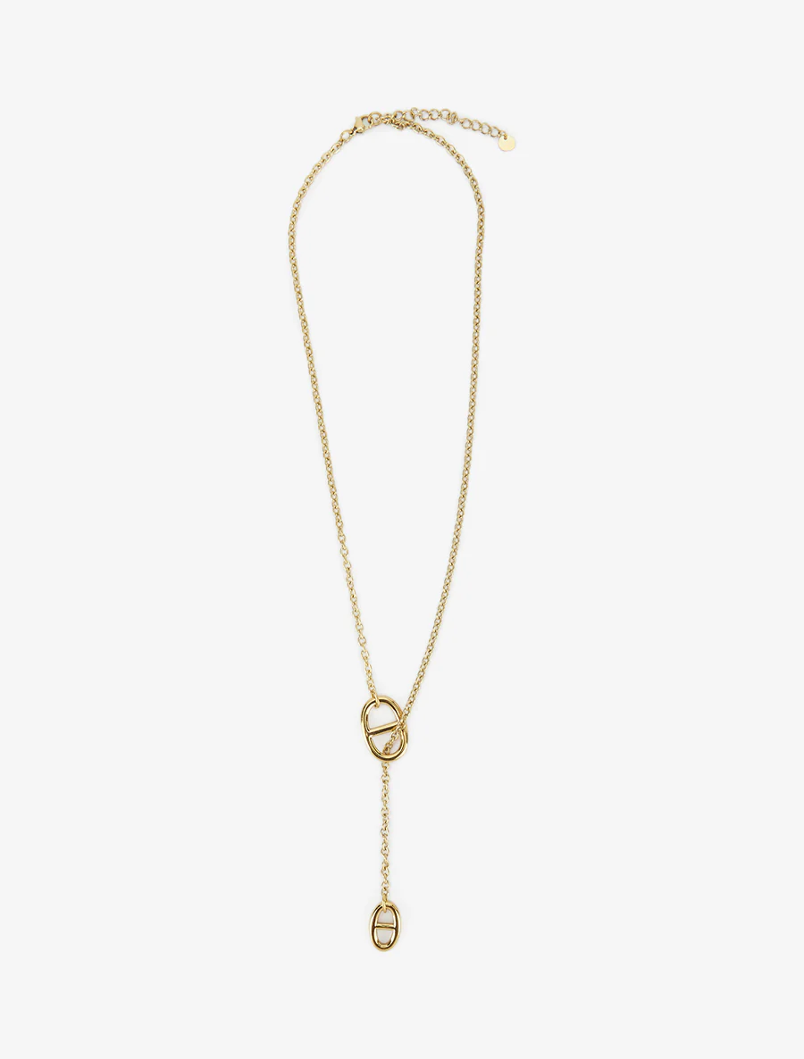 Collier en Y à maillon marin - Or - Image 2