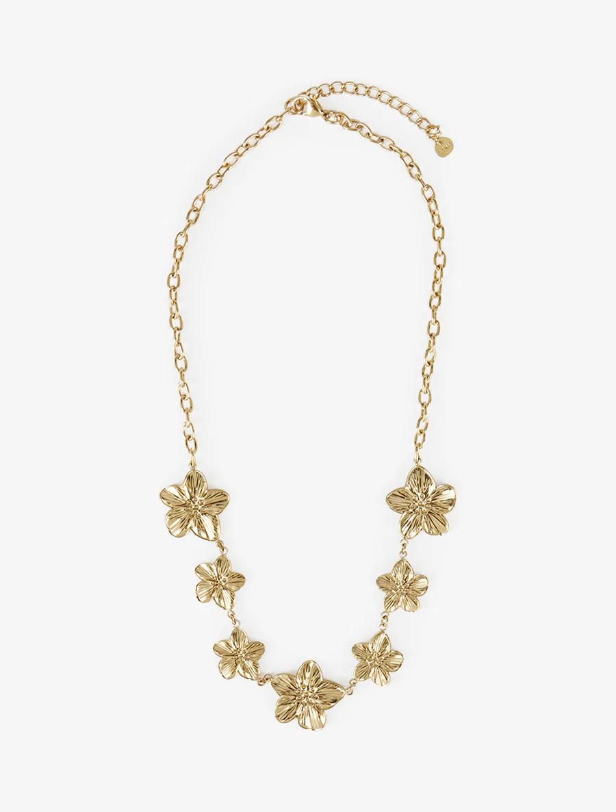 Collier fleurs de cerisier - Or - Image 2