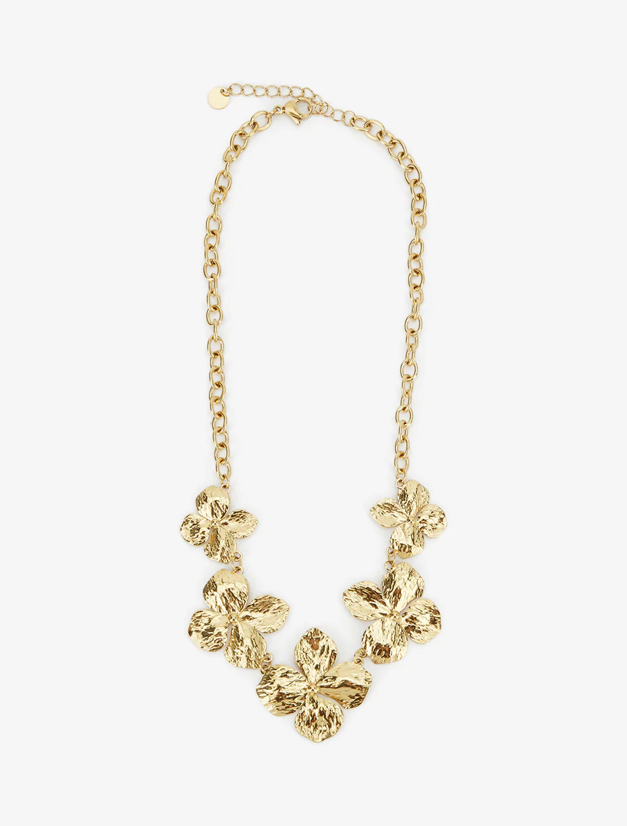 Collier grandes fleurs - Or - Image 2
