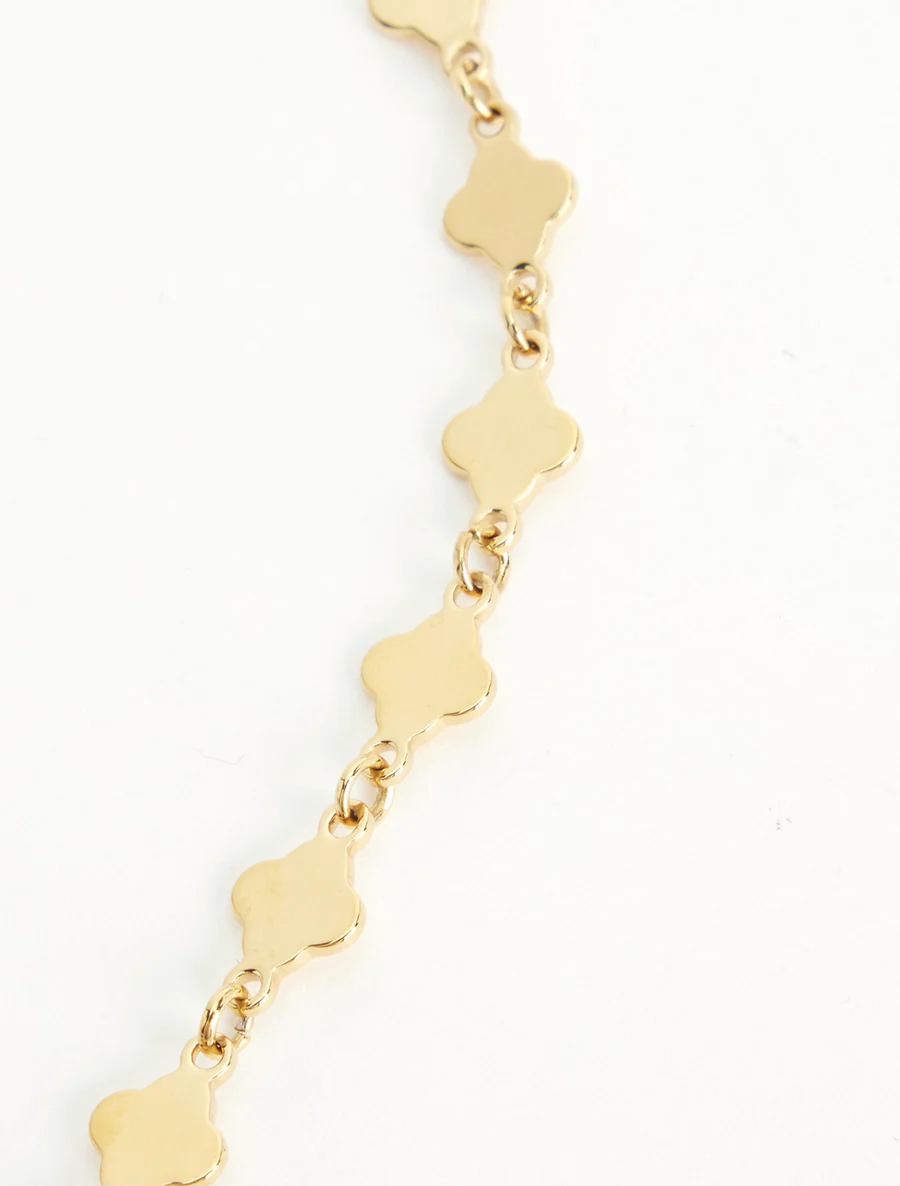 Collier lasso en maille fantaisie - Or - Image 3