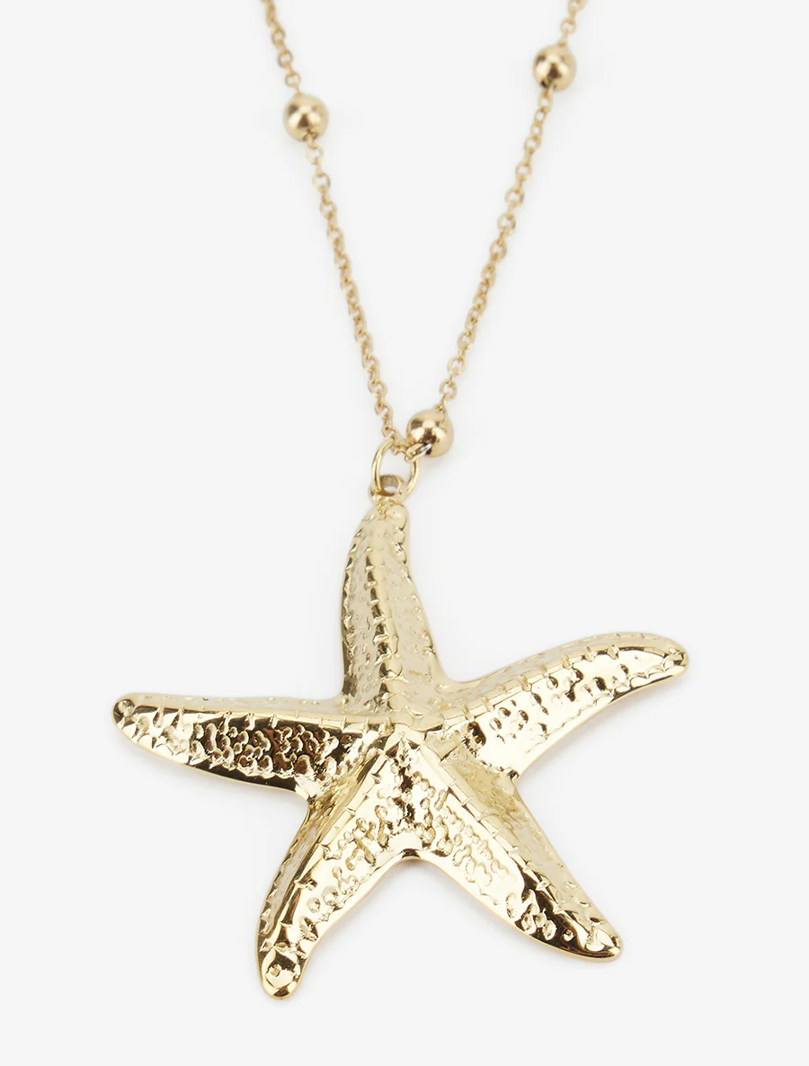 Collier motif étoile de mer - Or - Image 3