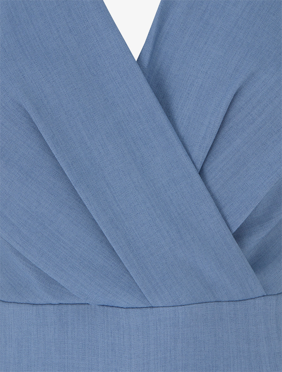 Combinaison ample à dos ouvert - Bleu - Image 3