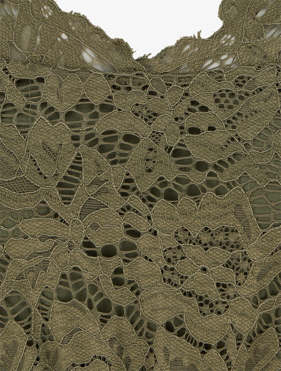 Combinaison bimatière et bicolore - Kaki - Image 3
