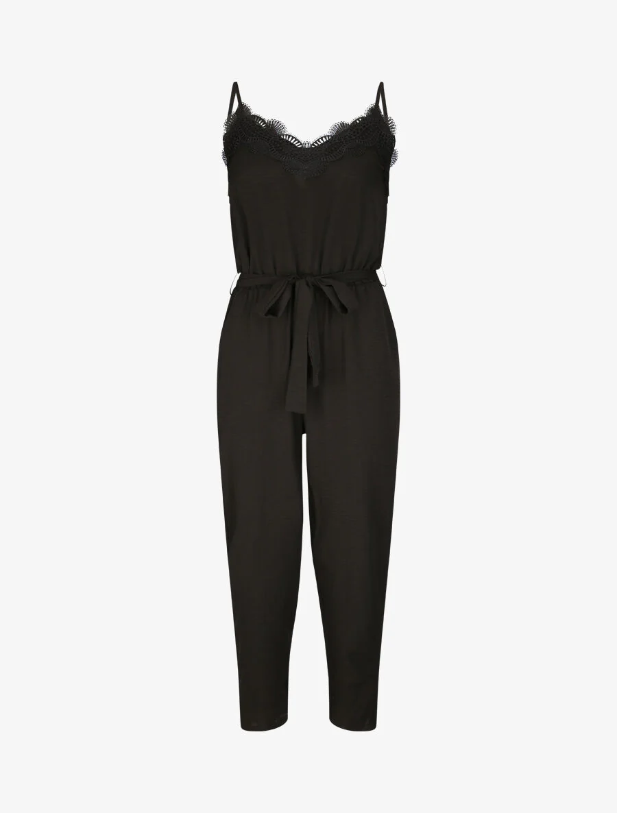 Combinaison fluide uni - Noir
