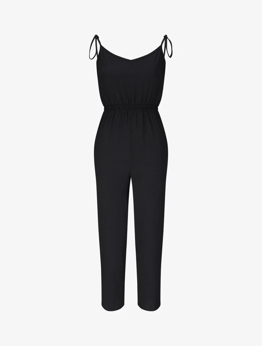 Combinaison fluide unie - Noir