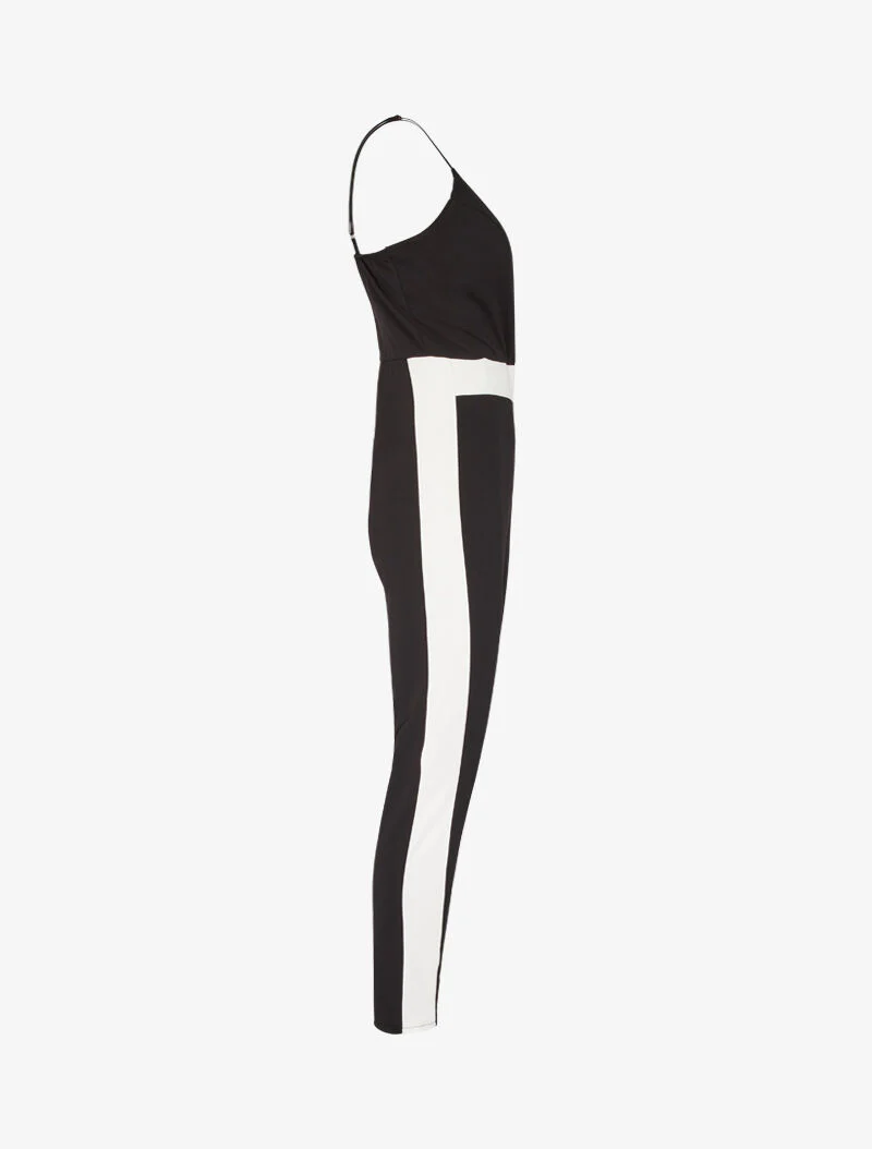 Combinaison slim color block - noir - Image 3