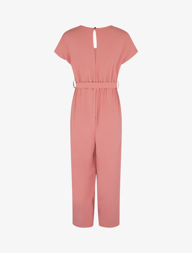Combinaison style jupe culotte - rose foncé - Image 4