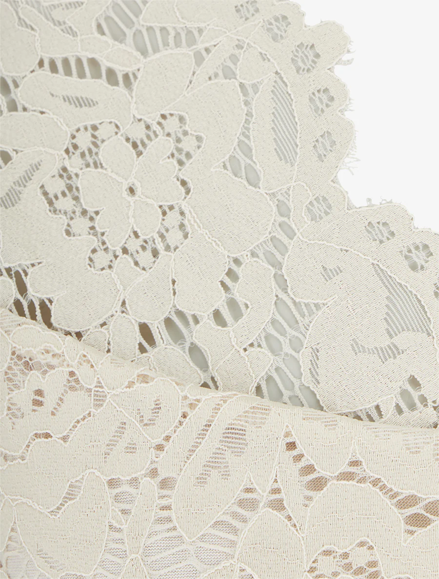 Combishort à buste en dentelle - Beige - Image 3