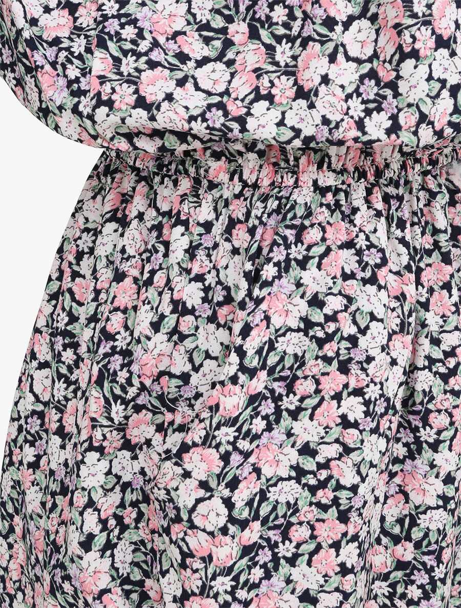 Combishort à imprimé floral - Bleu nuit - Image 3