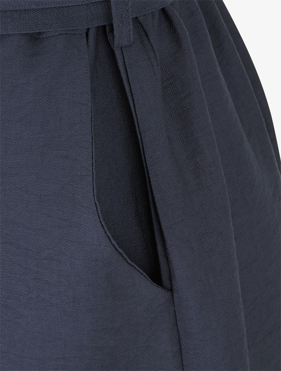 Combishort boutonné sans manches - Marine - Image 3