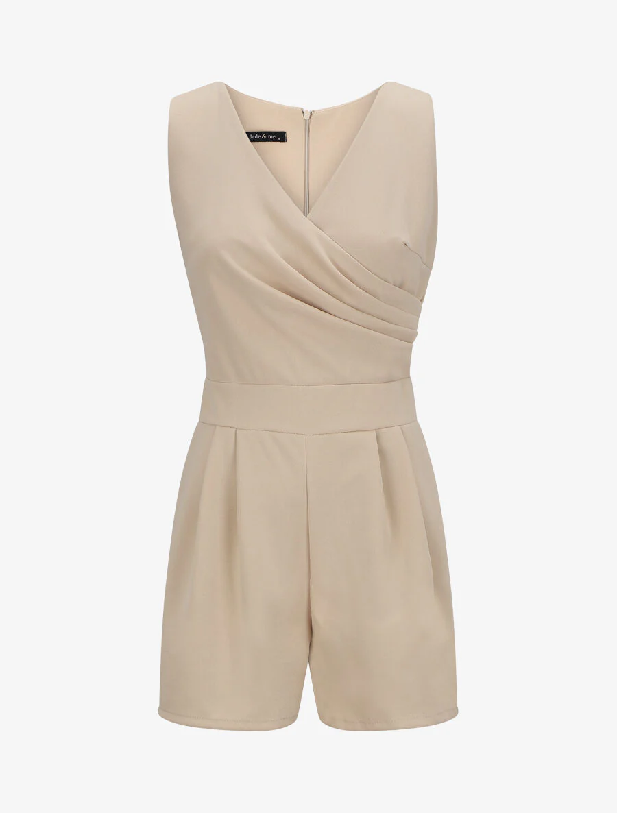 Combishort cache-coeur uni - Beige