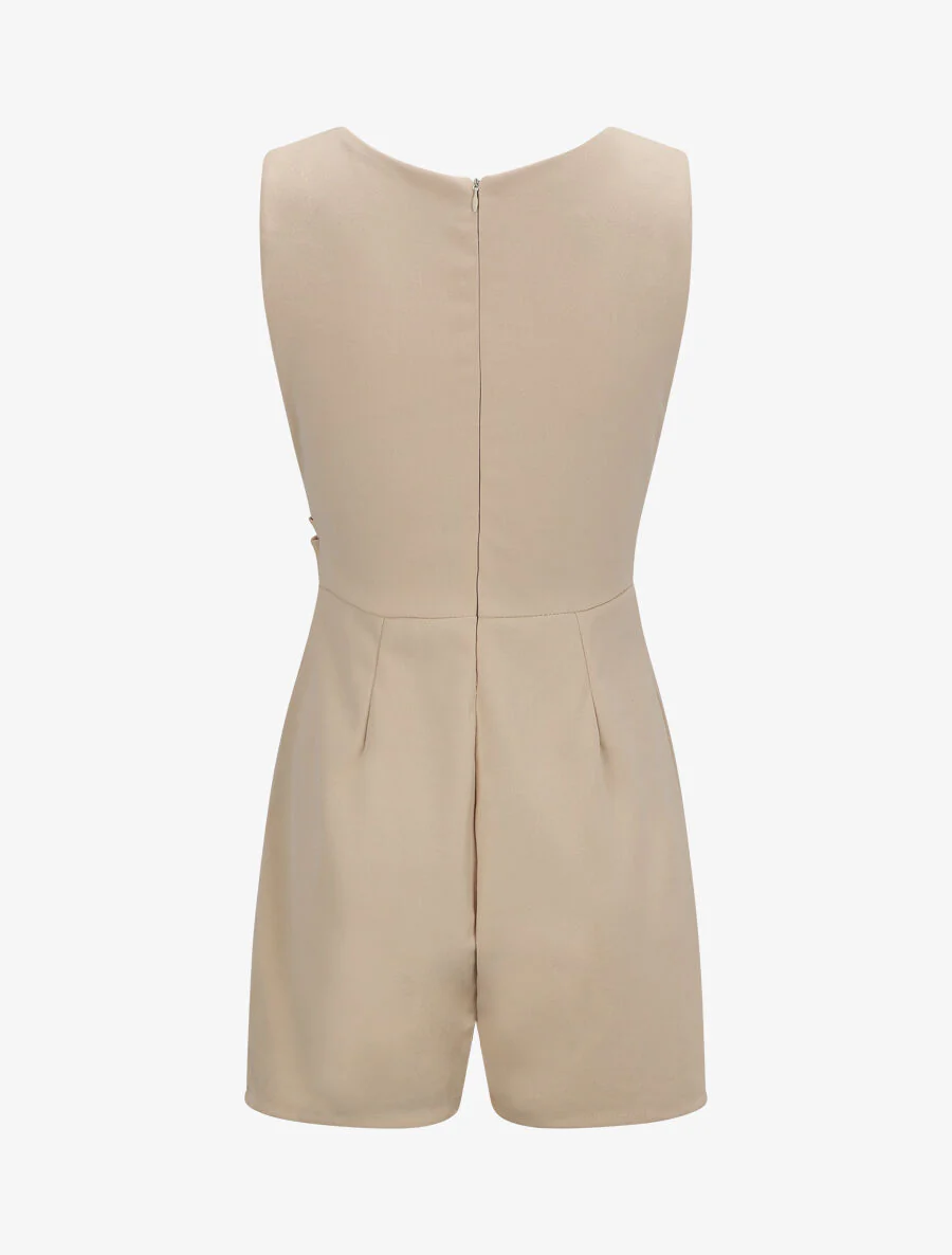 Combishort cache-coeur uni - Beige - Image 2