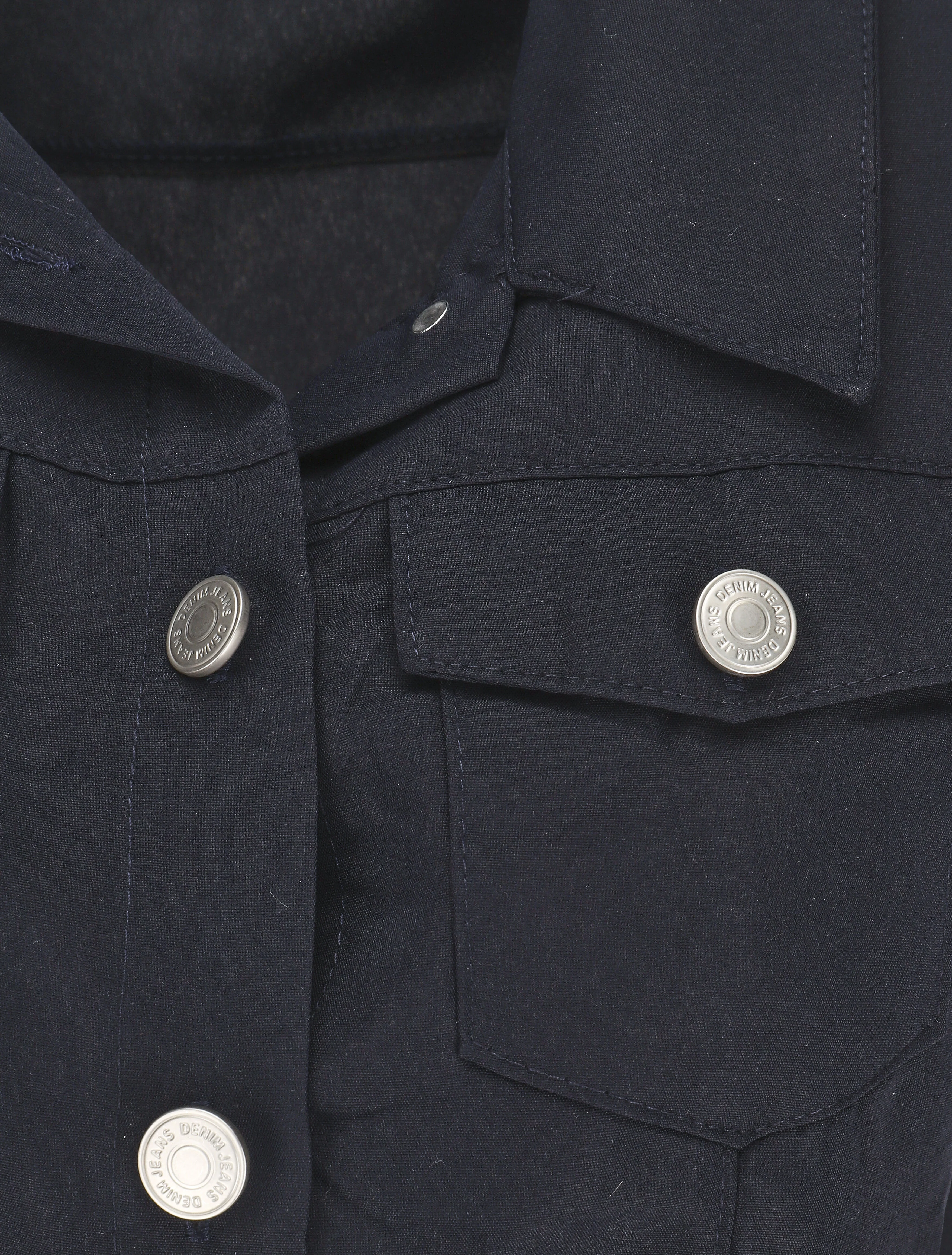 Combishort droite uni sans manches - Marine - Image 3