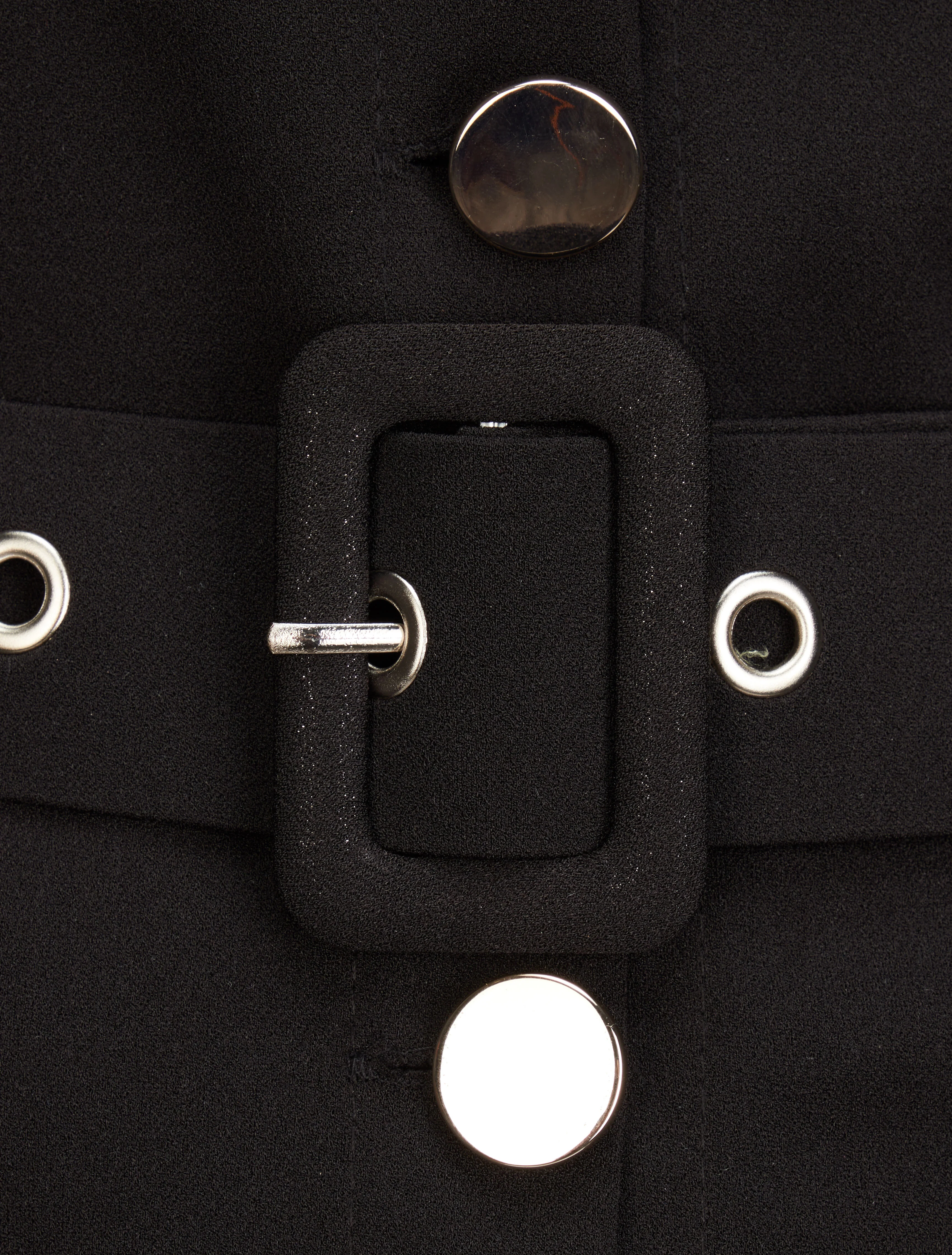 Combishort fluide unie - Noir - Image 3