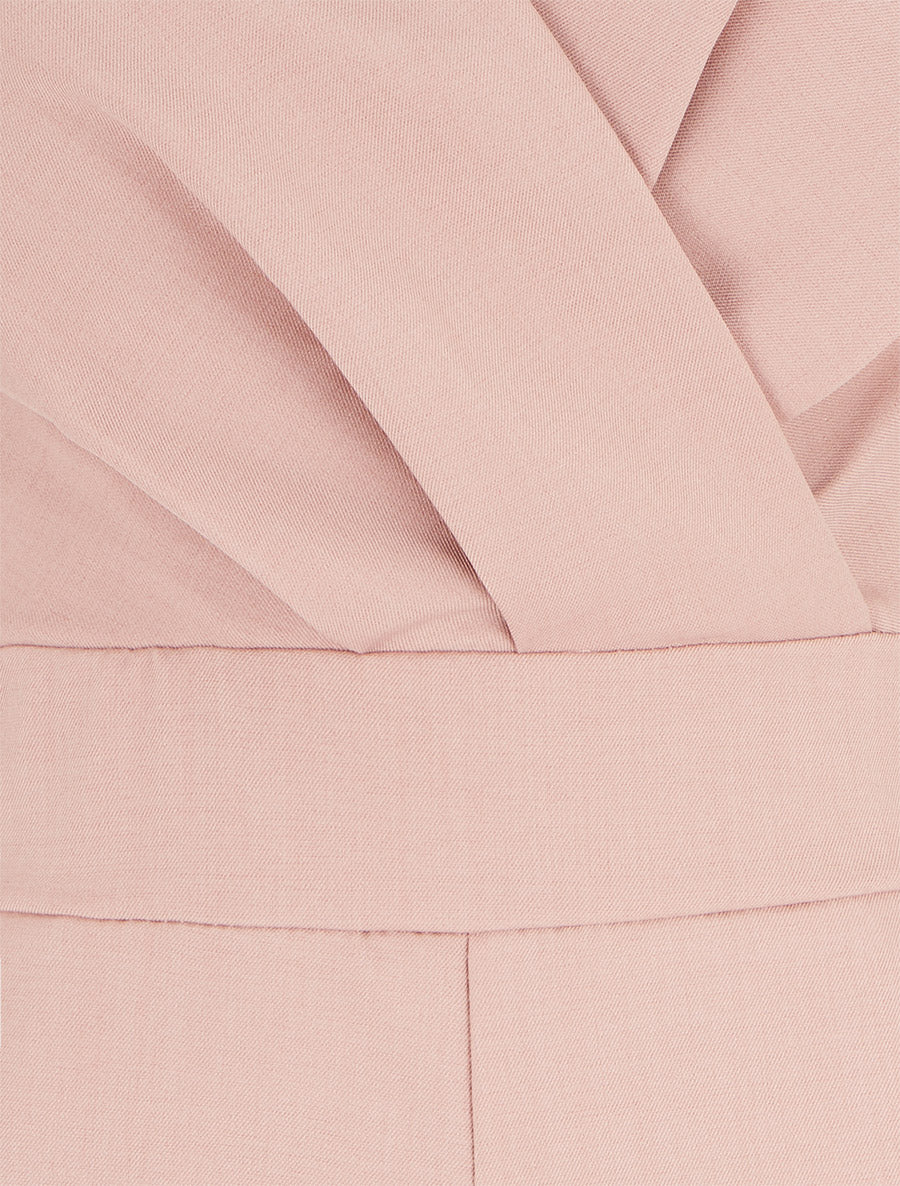 Combishort sans manches à dos ouvert - Rose - Image 3