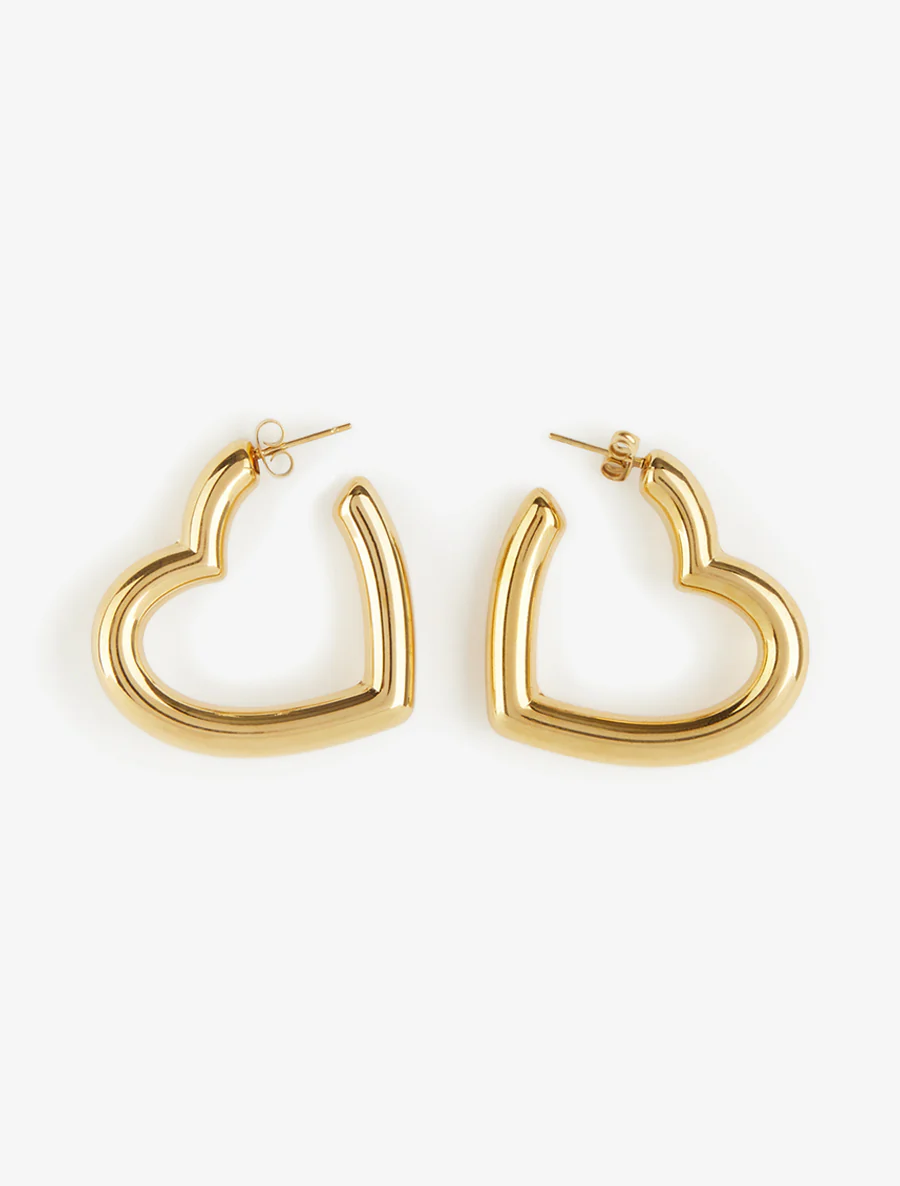 Créoles coeur - Or - Image 2