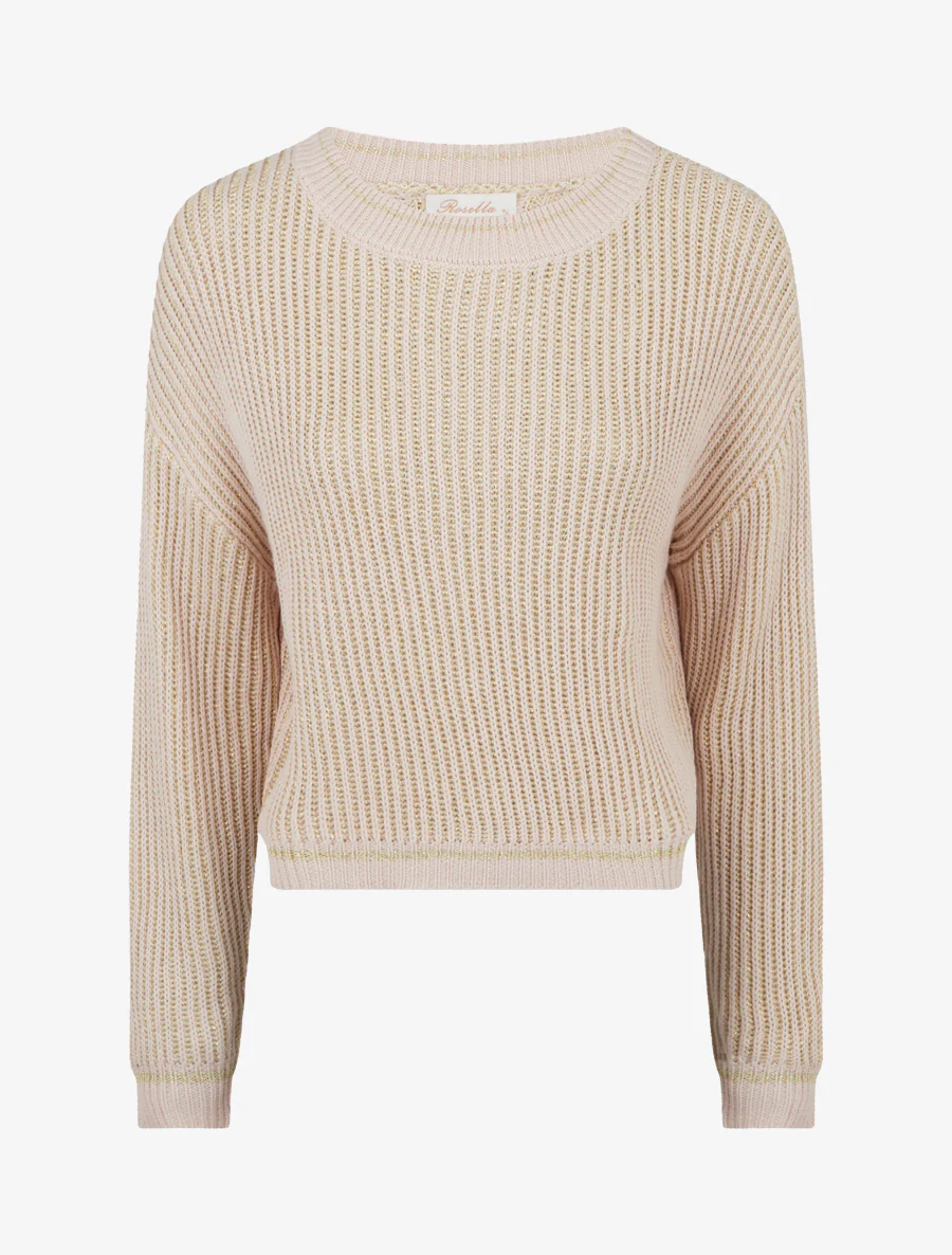 Crop pull irisé - Rose