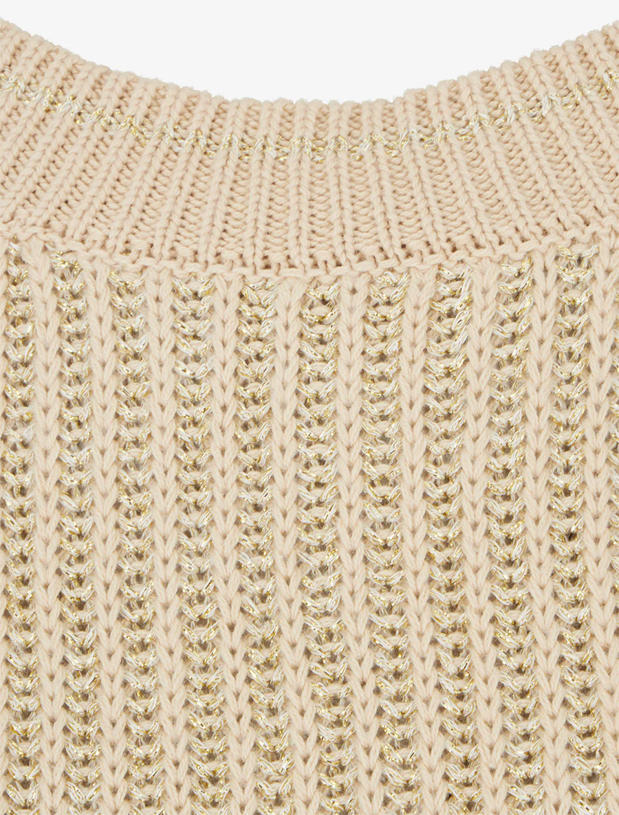 Crop pull irisé - Or - Image 3