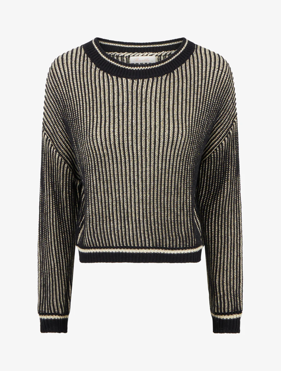 Crop pull irisé - Noir