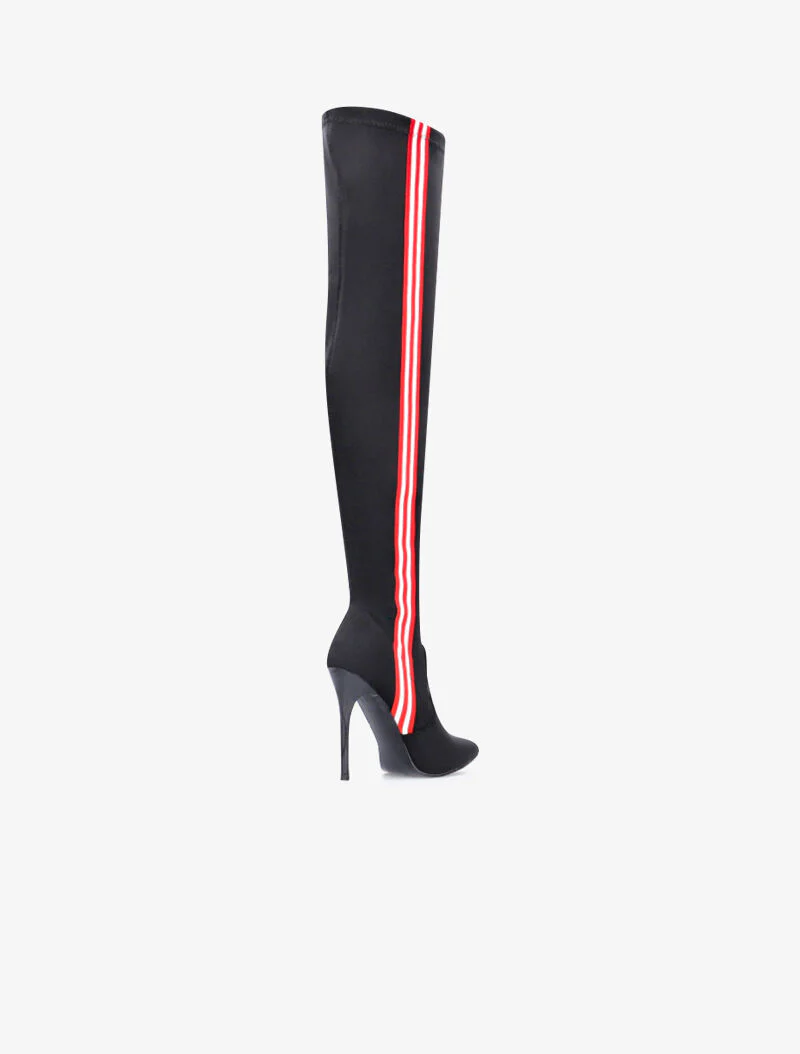 Cuissardes à bandes sport - noir - Image 5