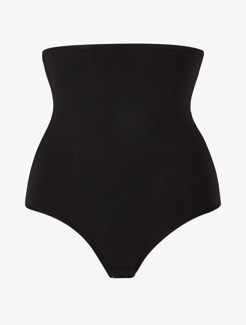 Culotte gainante à coutures contrastantes - noir
