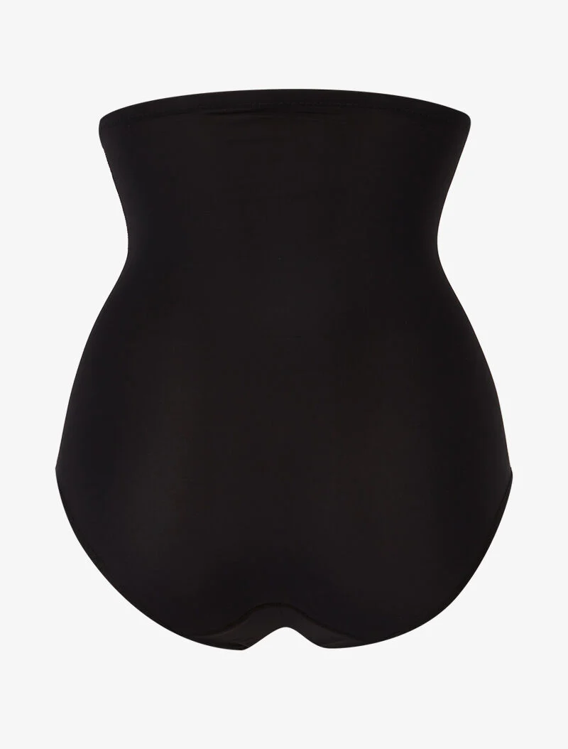 Culotte gainante à coutures contrastantes - noir - Image 2