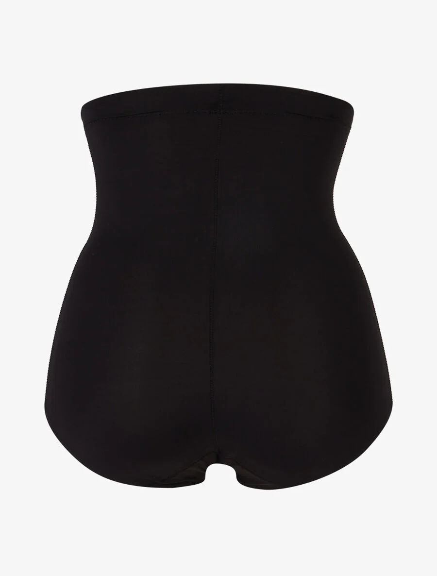 Culotte gainante unie - Noir - Image 2