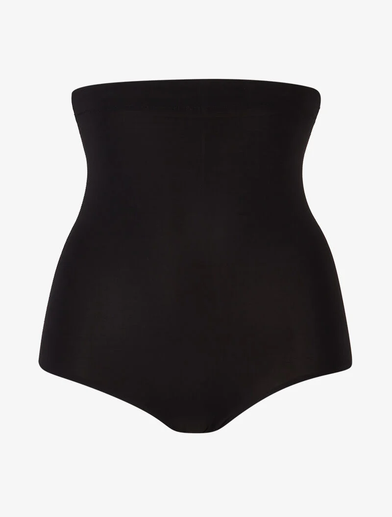 Culotte gainante unie - Noir - Image 4