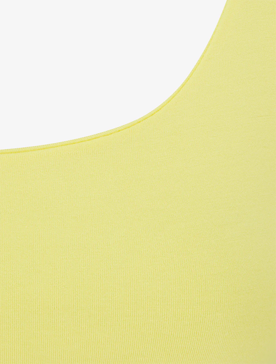 Débardeur classique uni - Jaune - Image 3