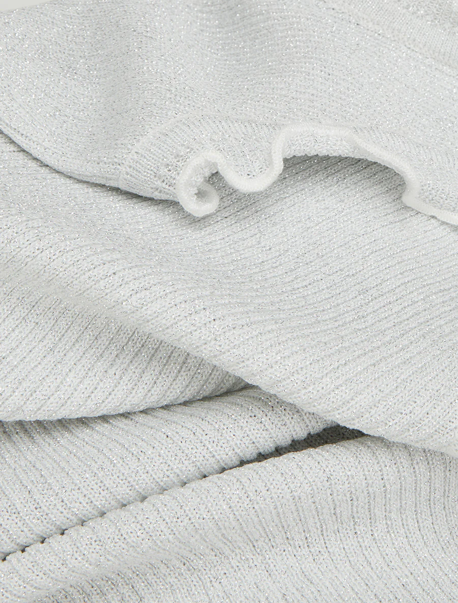 Débardeur côtelé irisé - Gris clair - Image 3