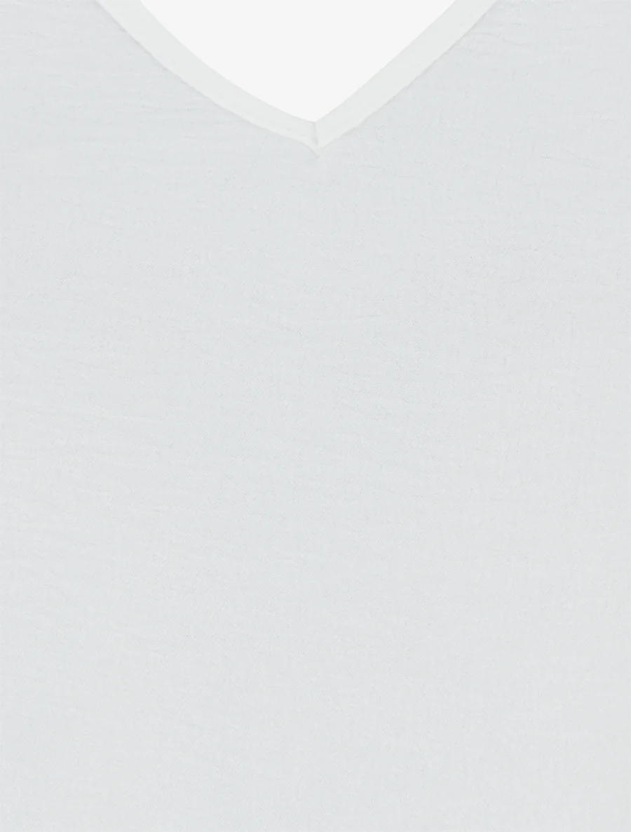 Débardeur droit à dos nageur - Blanc - Image 3