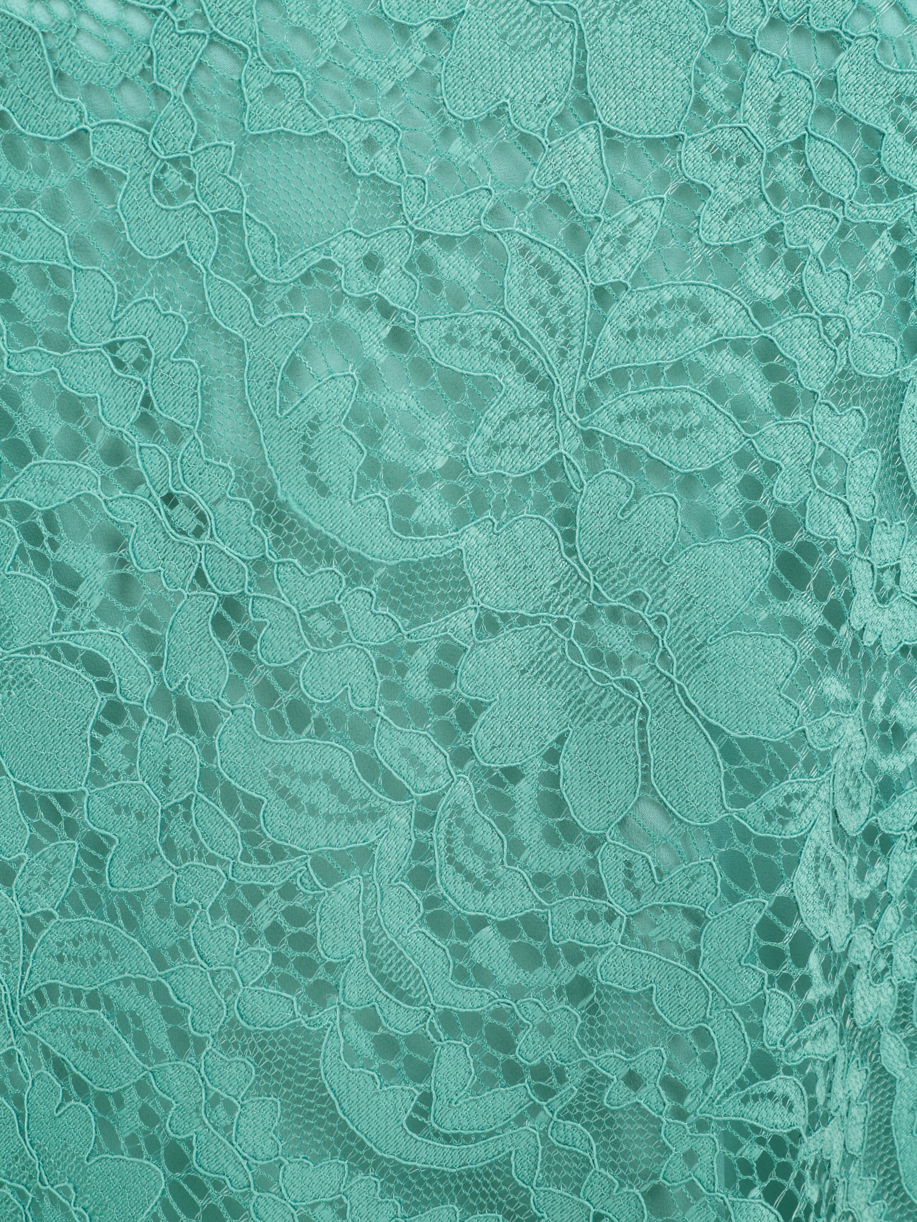 Débardeur en dentelle à dos nageur - Bleu - Image 3