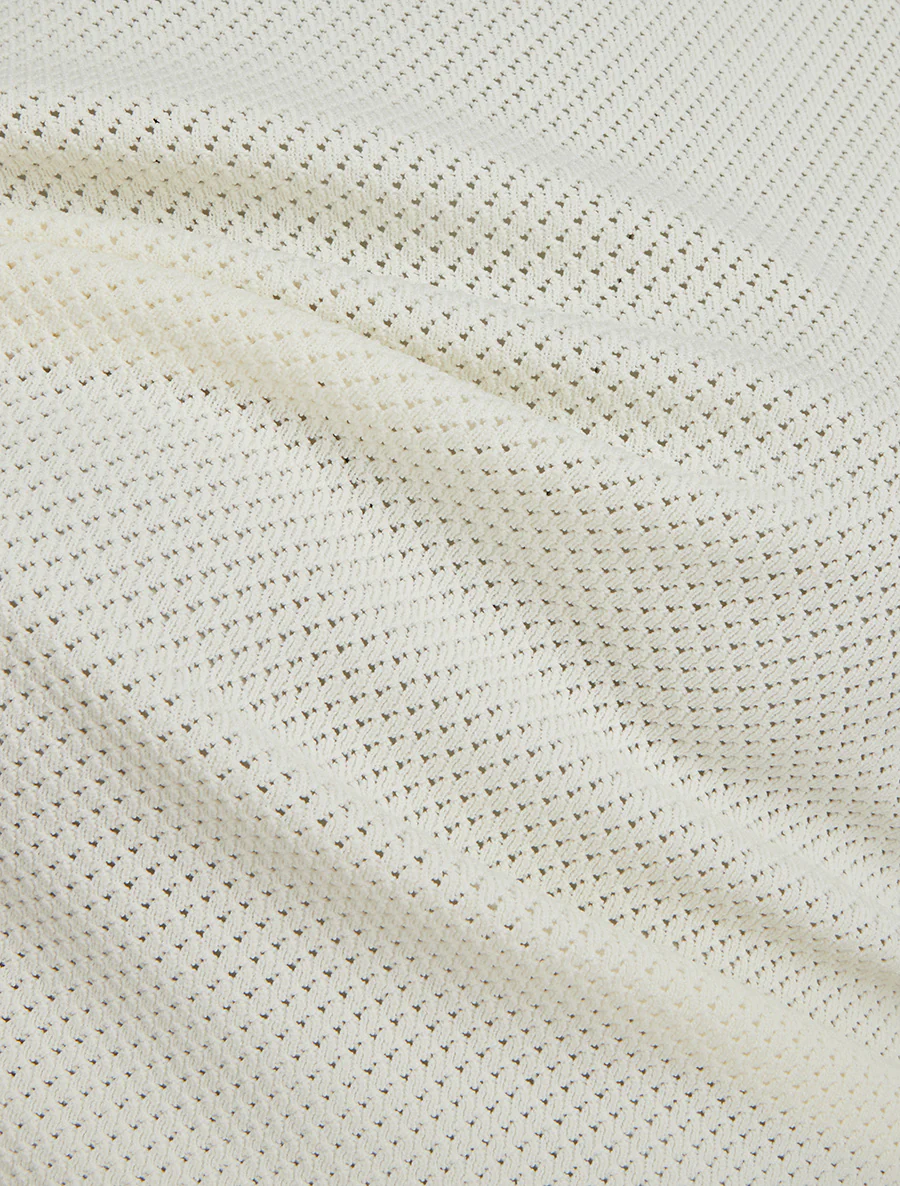 Débardeur en maille ajouré - Blanc - Image 3