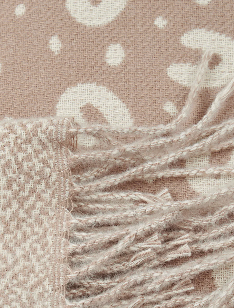 Echarpe à imprimé fer à cheval - Taupe - Image 3