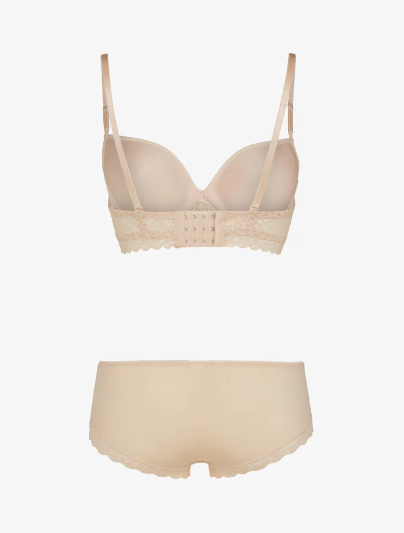 Ensemble à broderie et corsage - beige - Image 2