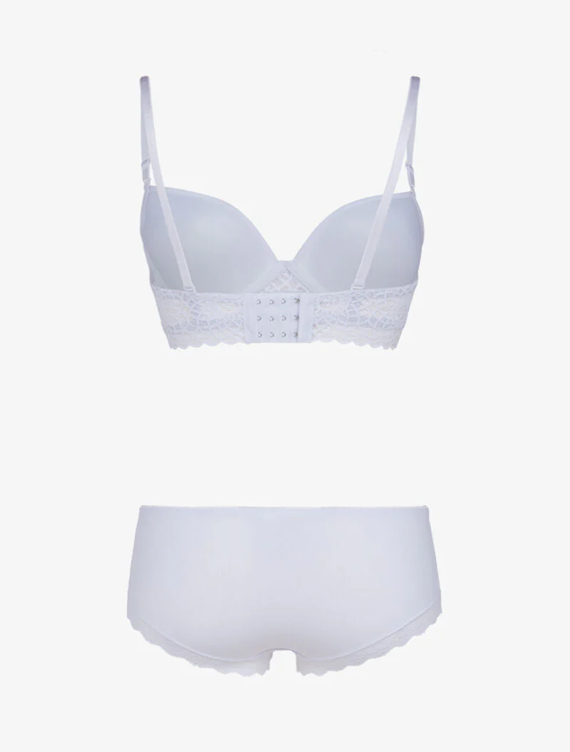 Ensemble à broderie et corsage - blanc - Image 2
