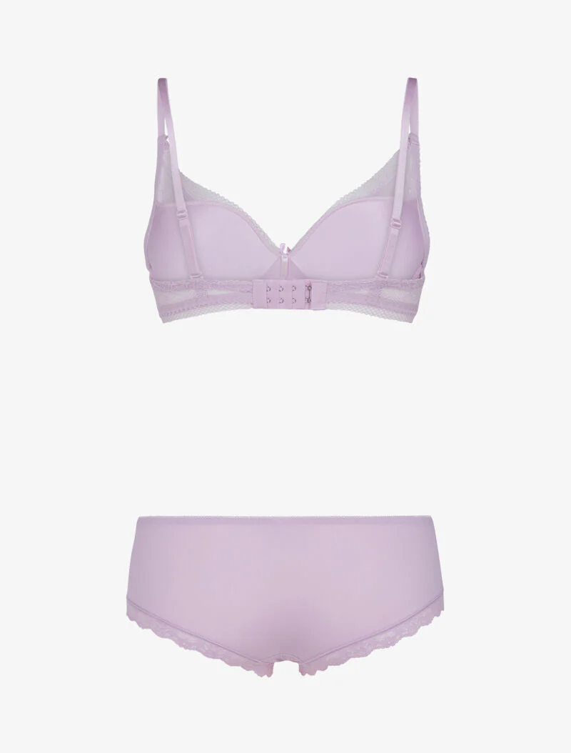 Ensemble à broderie fine - lilas - Image 2