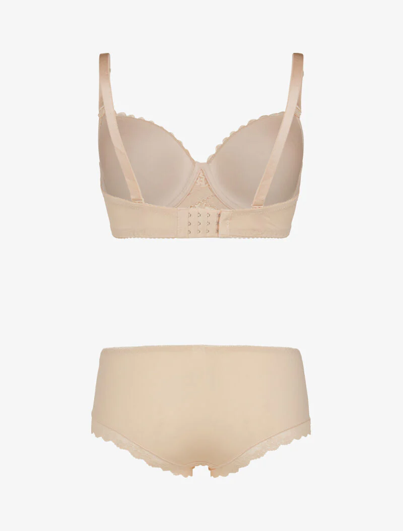Ensemble à broderie style rosace - beige - Image 2
