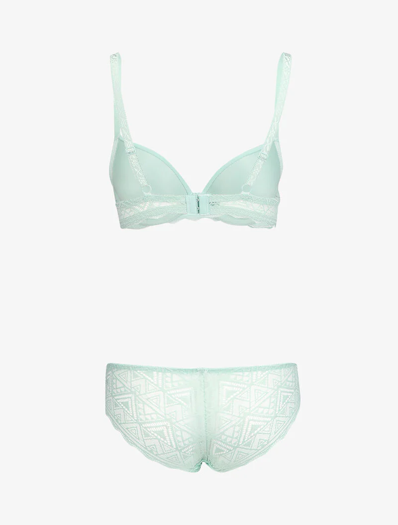 Ensemble à broderies anglaise - Vert menthe - Image 2
